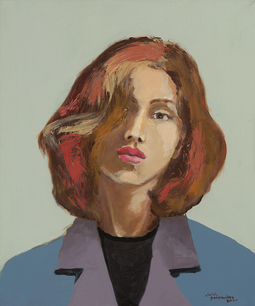 "Nora", Ulrich Poessnecker, 70 cm x 84 cm. EUR 320,-